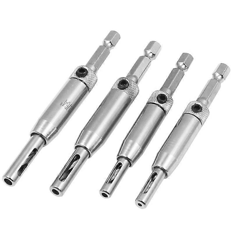 Door and window hinge hinge hole opener Woodworking hole punch hexagonal bit positioning tool set