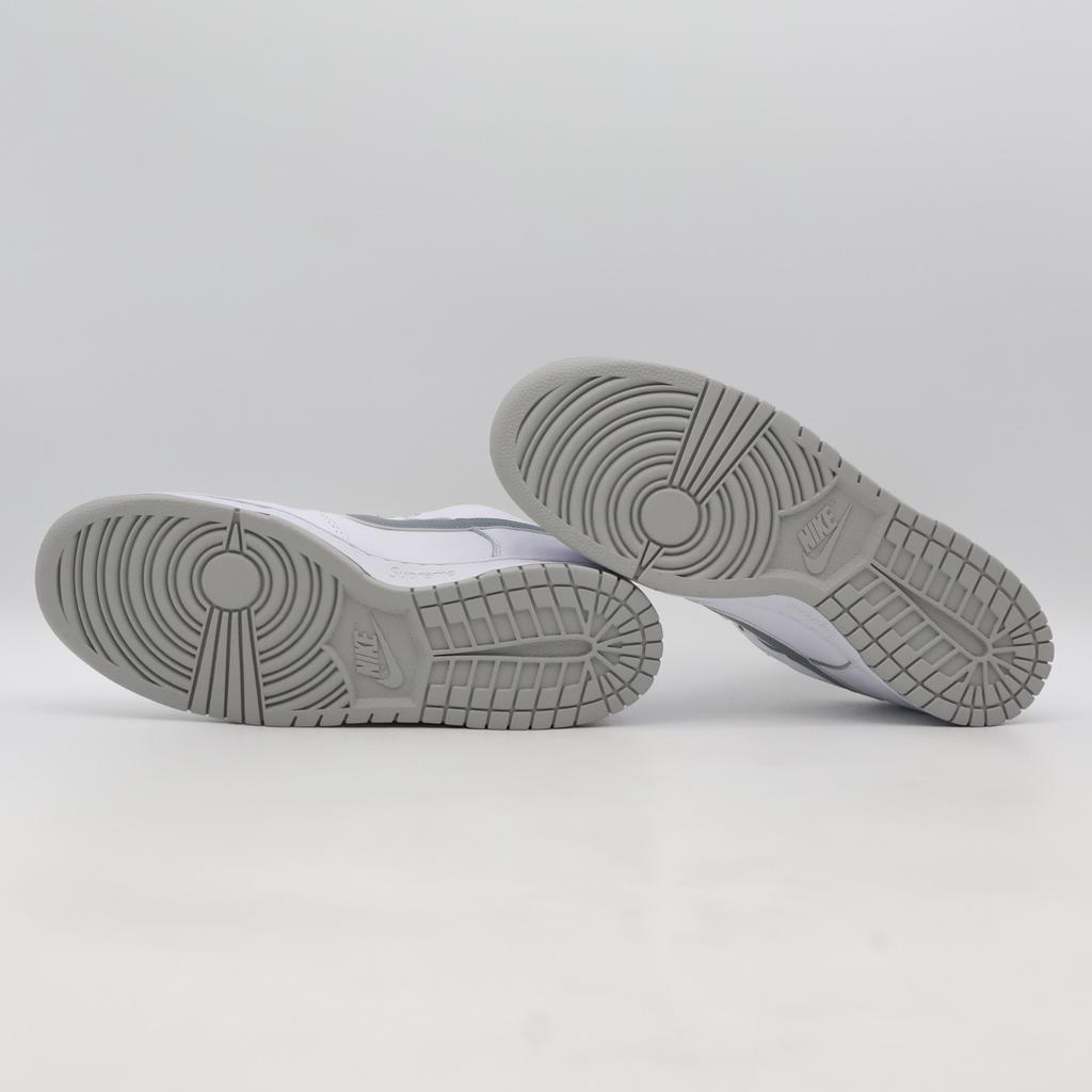 HQ8487-100 Supreme Nike SB Dunk Low Белый Металлический Серебристый (25ОС Неделя 2) (Мужской)