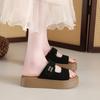 CRLAYDK Slide Slip On Sandals for Women Platform Beach Straps Casual Summer Ladies Open Toe Dressy Vacation Walking Slippers