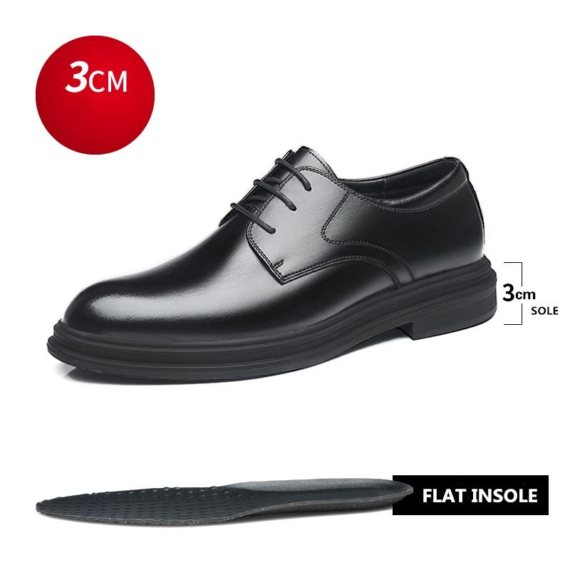Men Dress Shoes Elevator Shoes Summer Breathable Casual Classic Business Heightening Leather Shoes 8CM 6CM Moccasins Taller Male