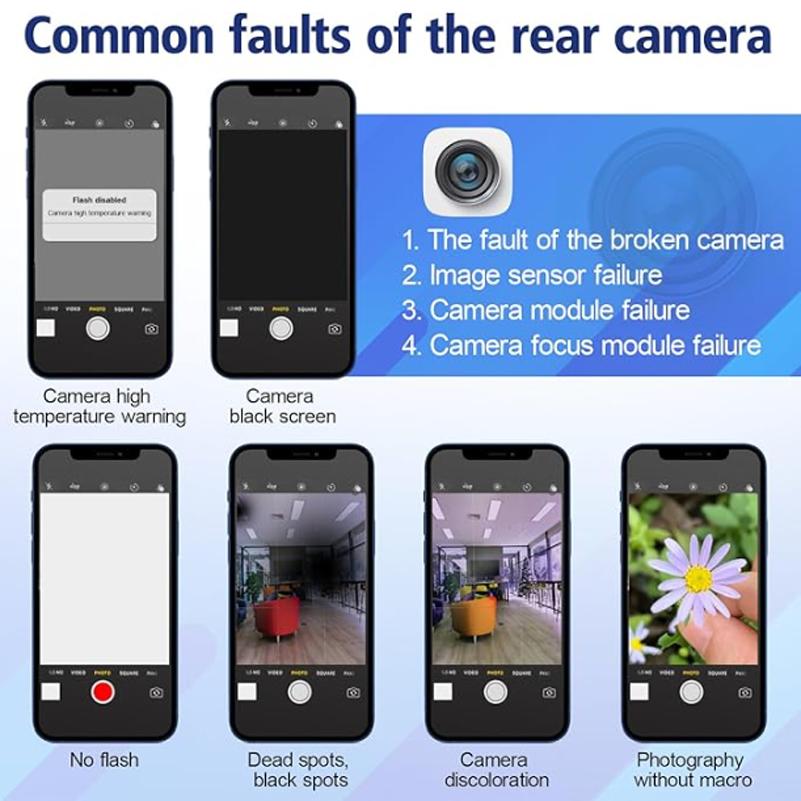 Оригинальная задняя камера для iPhone 14/14 Plus/14 Pro/14 Pro Max Основная задняя камера Замена основной задней камеры для iPhone 14 Pro Max