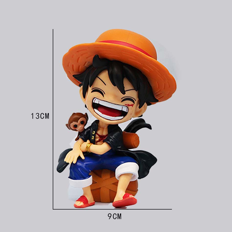 Горячая распродажа Фигурка Аниме One Piece Сидящий Смеющийся Луффи Фигурки Действия Кавайный Санджи Зоро Фигурка Коллекция Игрушки Кукла Подарок Модель