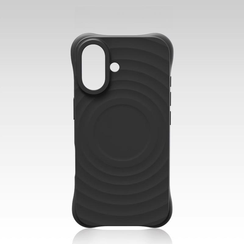 Подходит для iPhone 16, чехол для мобильного телефона Wave Ray Liquid, Apple 15, магнитная зарядка, 14pro, защитный чехол от падения на четыре угла
