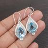 Sky Blue Topaz Gemstone Earring, Handmade Gorgeous Jewelry, 925 Solid Sterling Silver Jewelry, Bohemian Earring For Wedding Gift