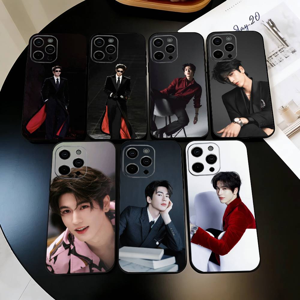 Красивый чехол K-Krien Z-Zhang L-Linghe для iPhone 17, 16, 15, 14, 13, 12, 11 Plus, Pro Max, Другие Мягкий черный чехол