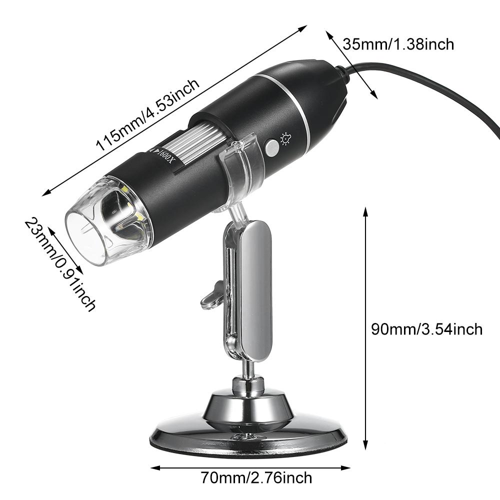 321P 1000X for IOS and Android 2 In 1 HD Digital Microscope Hand-Held Portable Microscope New 2