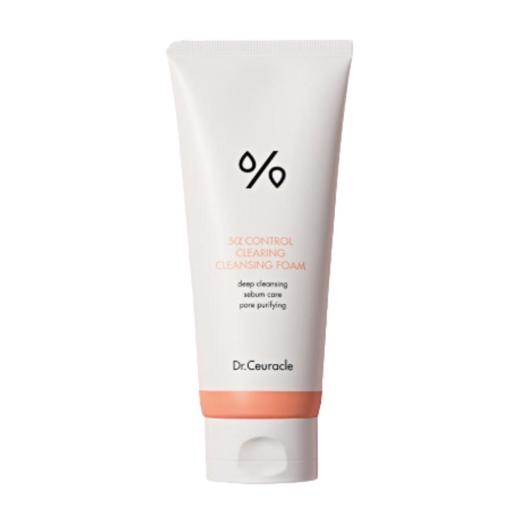 Dr. Ceuracle 5 Alpha Control Clearing Cleansing Foam 200ml Deep Pore Cleanser for Oily Dehydrated Skin