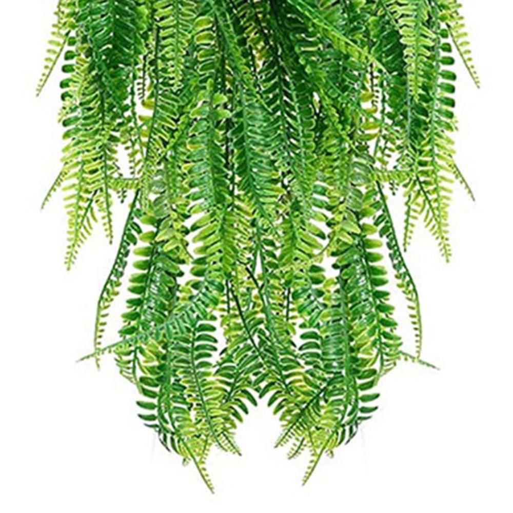 2pcs Green Artificial Green Foliage 31.50in Artificial Leaf Decor Decorative Fake Plants  Garden