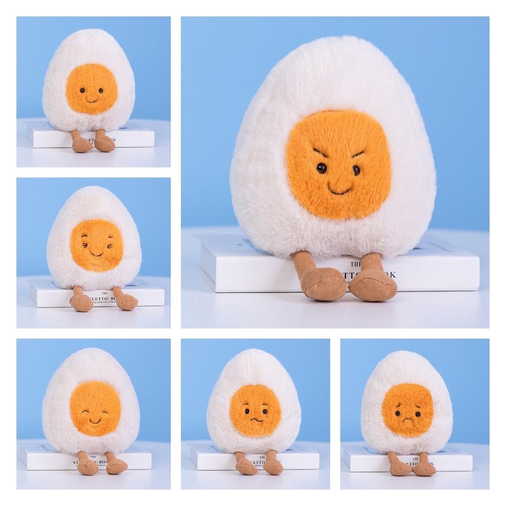 Cute Boiled Egg Plush Toy Egg Family Dolls For Fun And Comfort