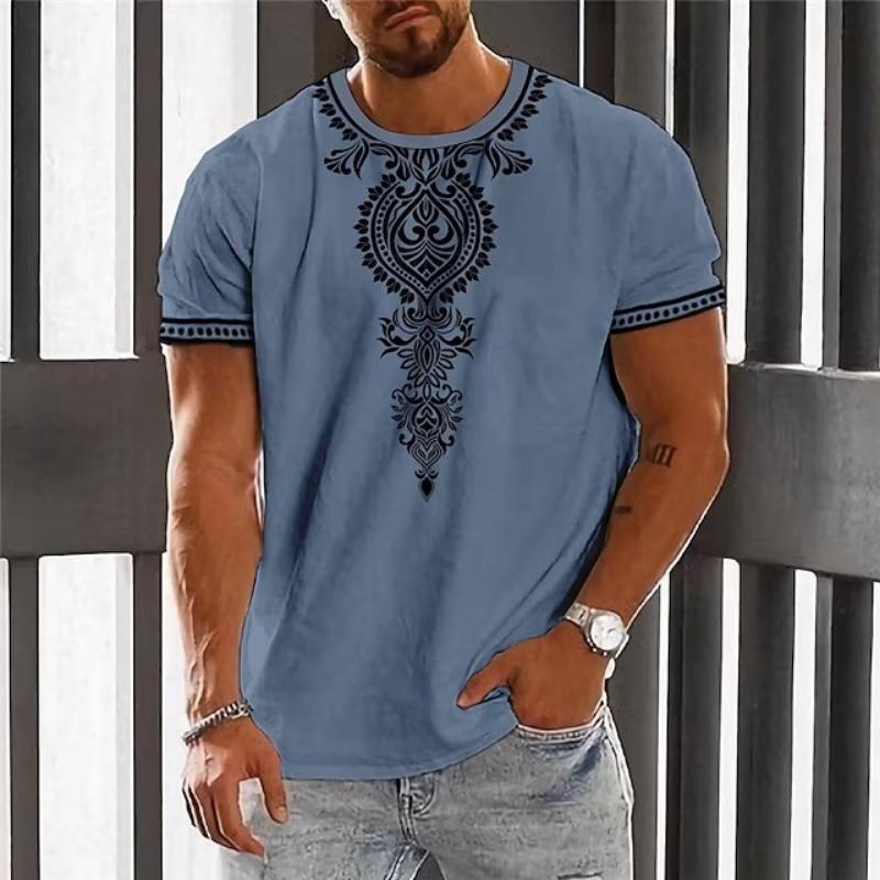 Винтажная футболка с цифровой печатью, персонализированная модная мужская рубашка с круглым вырезом и короткими рукавами