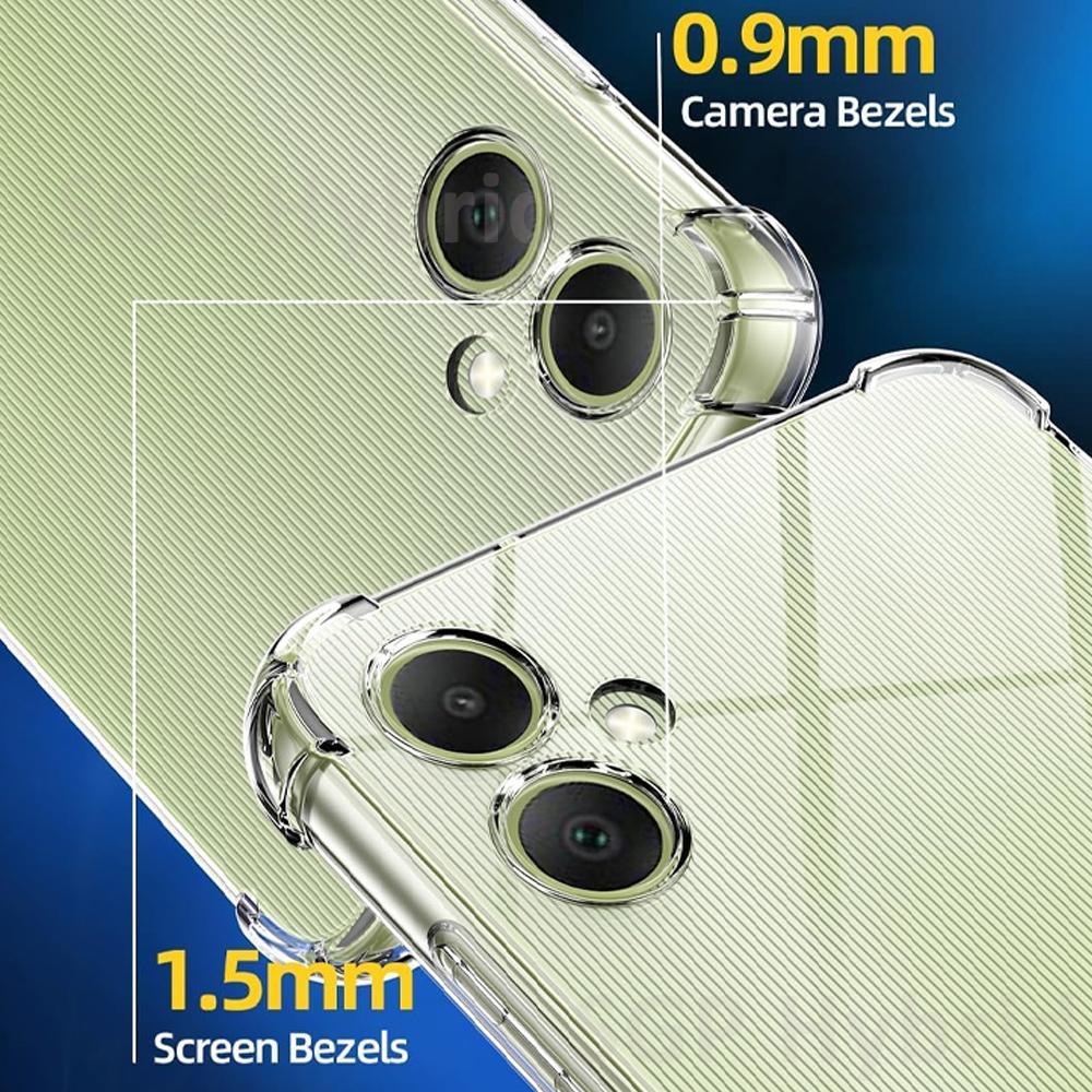 Чехол для Samsung A07 Прозрачная силиконовая задняя крышка для Samsung Galaxy A07 Samsang A 07 07A 4G Ударопрочный Fundas Чехол для телефона TPU Coque