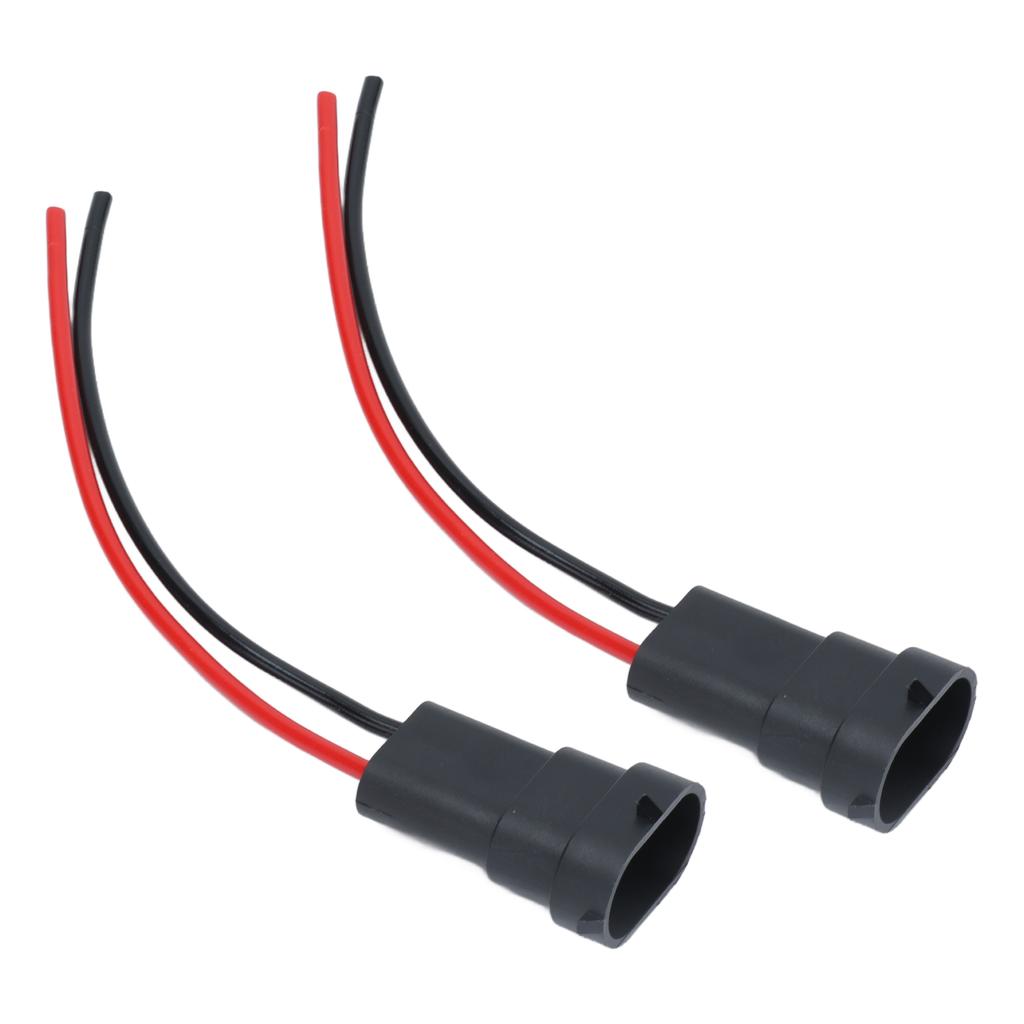 2Pcs Socket Wires Male Adapter Headlight Copper Wiring Harness 12V for H11 H8 880 890 Bulb