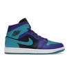 Air 1 Mid Black Grape Women Sneakers Purple Dark-Concord White BQ6472-502