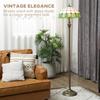 Tiffany-Style Floor Lamp with Handcrafted Stained Glass Shade, 152cm Tall Vintage Standing Lamp, Bronze Tone and Green