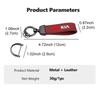 YNAZ6 Leather Rope Keychain Car Logo Keychain Classic Metal Key Holder Accessories For KIA Ceed Sportage Rio K5 K2 Optima Cerato Venga