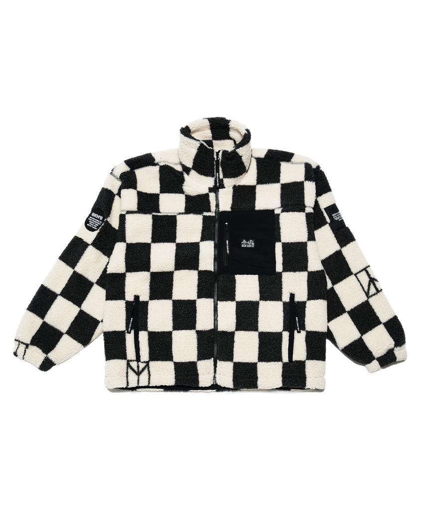 Ben Davis White Label Boa Fleece Jacket Black
