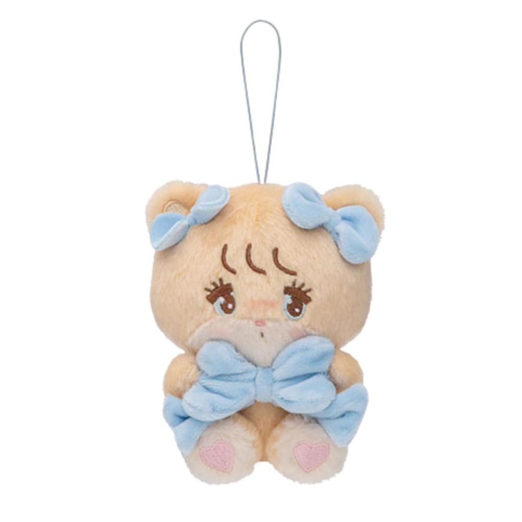 Mikko Characters Hug Ribbon Mascot Mikko (5 Types, Approx. 10cm) (Latte)
