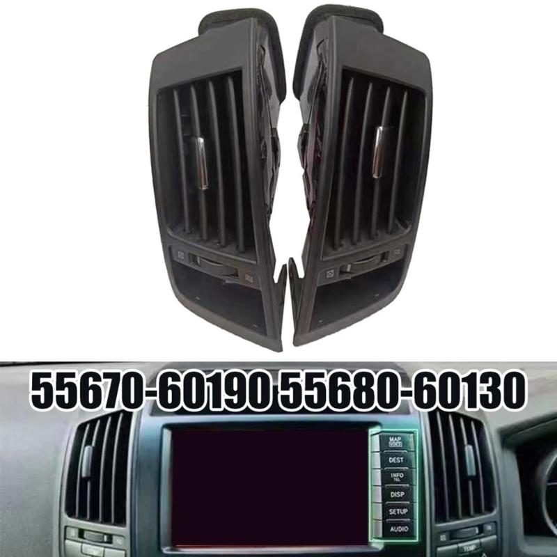 Climate Control Enhancing Cabin Air Conditioning Air Flows with Dashboard Vent Grille for LC200 55670-60190 55680-60130