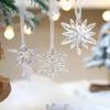 3шт/набор DIY рождественские прозрачные снежинки акриловые елочные украшения Новый год