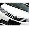 Для Toyota Corolla Altis 2014 2015 2016 Стайлинг кузова автомобиля Накладка Детектор Хромированная отделка ABS Передняя верхняя решетка Решетка Решетки Накладки на фары Брови