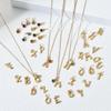 Подвески, Ожерелья, Серьги из нержавеющей стали для DIY: 26 Букв и 12 Знаков Зодиака Уличный Стиль