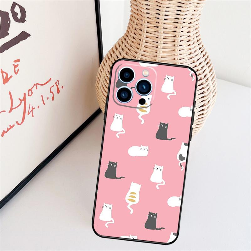 Забавный коллаж с кошками Чехол для телефона Для iPhone 17 Pro Max 14 13 12 11 15 16 Pro Max mini 15 16 Plus 16e Задняя крышка