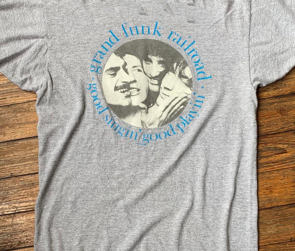 retro Grand Funk Railroad band album grey Unisex T-shirt S to 5Xl NI081 Unisex T-Shirt