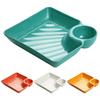 Dumpling Plate Non-slip Stackable Plastic Dipping Saucer Sushi Dish