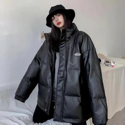 Женская осенне-зимняя свободная теплая однотонная ветрозащитная куртка большого размера, повседневная универсальная удобная куртка