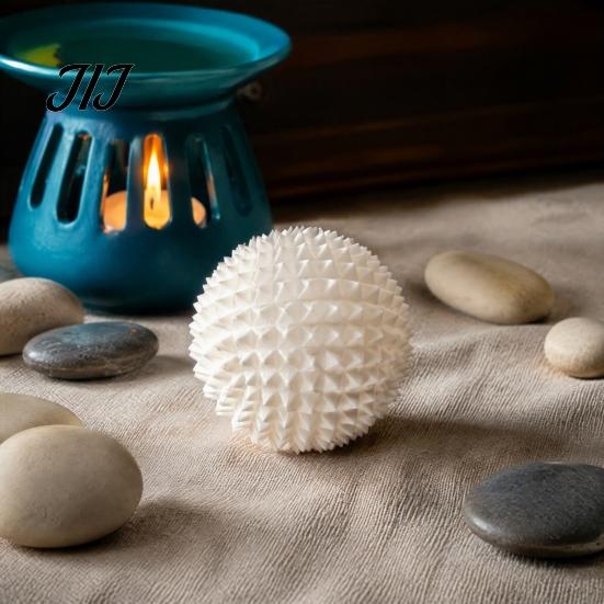 Office Desk Toy 3D Printed Spiky Ball Toy, Mini Textured for Stress Relief, Decompression Massage Home Use Focus Aid