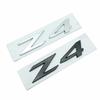 3d ABS Chrome Black Z4 Logo Letters Car Rear Trunk Emblem Badge Decal For Z4 E85 E89 Z4 Sticker Accessories