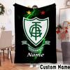 Custom Name Galactic Shield Emblem Throws Blanket Flannel Blankets for Couch Bed Gifts for Men Women Picnic blanket Christmas fan gifts