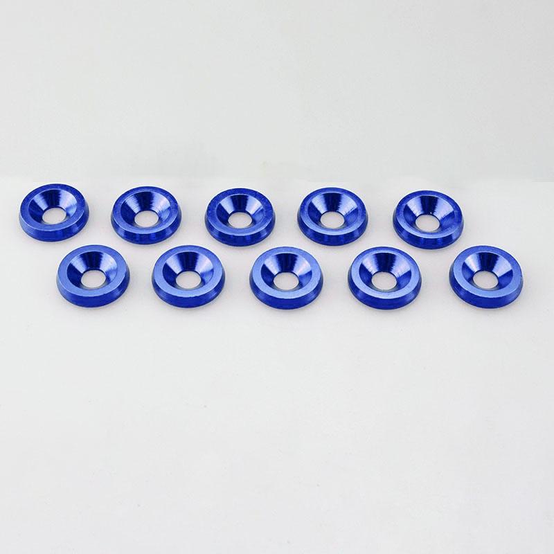 10Pcs M6 Car Modified Hex Fasteners Fender Washer Bumper Engine Concave Screws Car-styling Parts