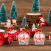 12Pcs DIY Clear Plastic Snow Globes Screw Caps Fillable Water Globes Perfect Winter Holiday Decor Craft Kit for Kids Adults