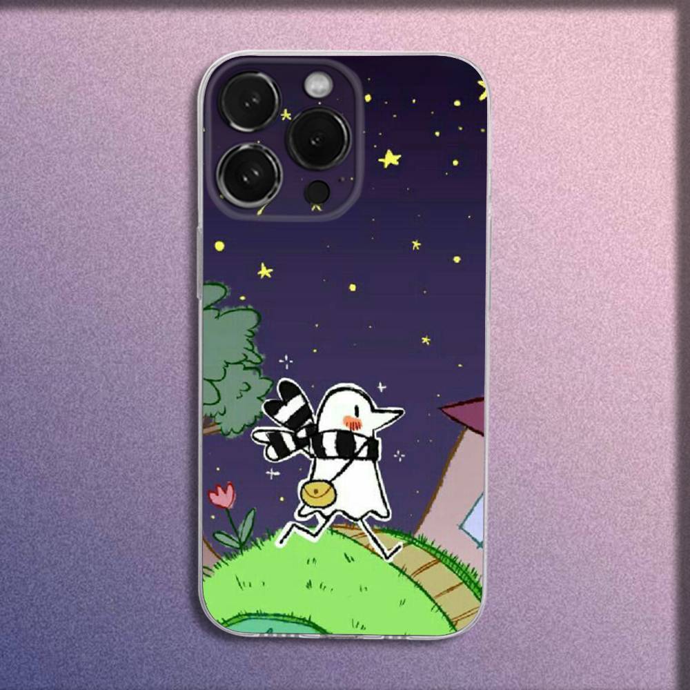 G-Спокойной ночи Оясуми Пунпун Чехол для телефона для iPhone 16,15,14,13,12,11 Plus,Pro,Max,XR,XS,Plus,E,Mini Прозрачный чехол