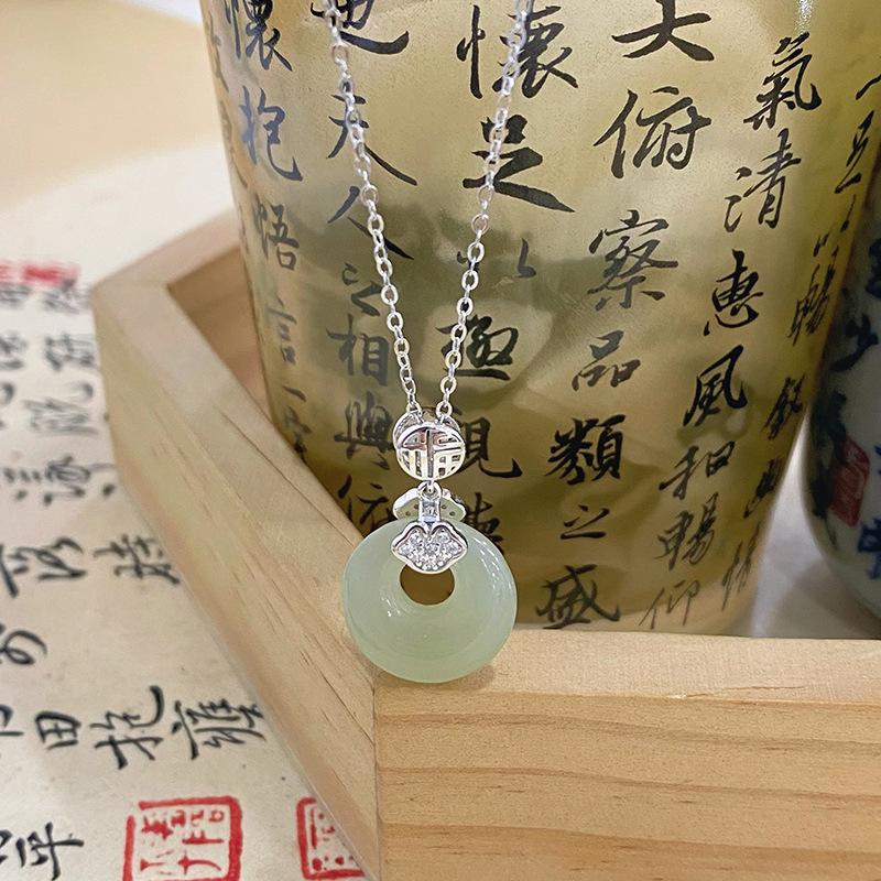 Новая китайская цепочка безопасности бренда Fu, женская цепочка-воротник Guofeng China-Chic