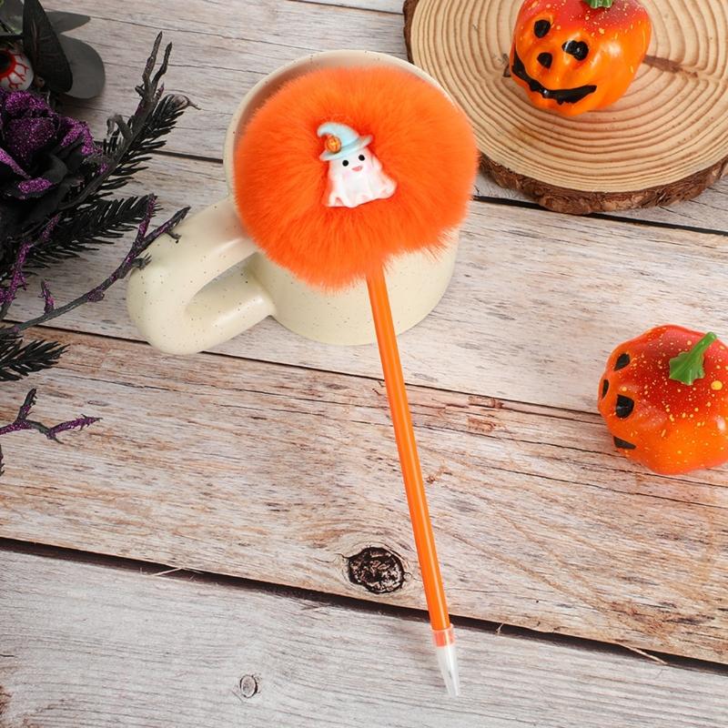 4 шт. Хэллоуин Мультяшная гелевая ручка Забавная пишущая ручка Офисные принадлежности для студента Награда за игру Принадлежности для вечеринки на Хэллоуин