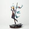 30 см аниме-фигурка Шэньхэ, стоящая с белыми волосами и держащая пистолет, модель игрушки, коллекционная фигурка из ПВХ, скульптура, игрушка