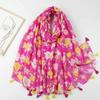 2024 Spring And Autumn Winter New Cotton And Hemp Long Thin Scarf Travel Versatile Sunscreen Warm Shawl For Women