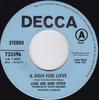 7inch Record JOHN & ANNE RYDER - A Sign For Love / Love Is 732596 Decca 1969 US Pop Used
