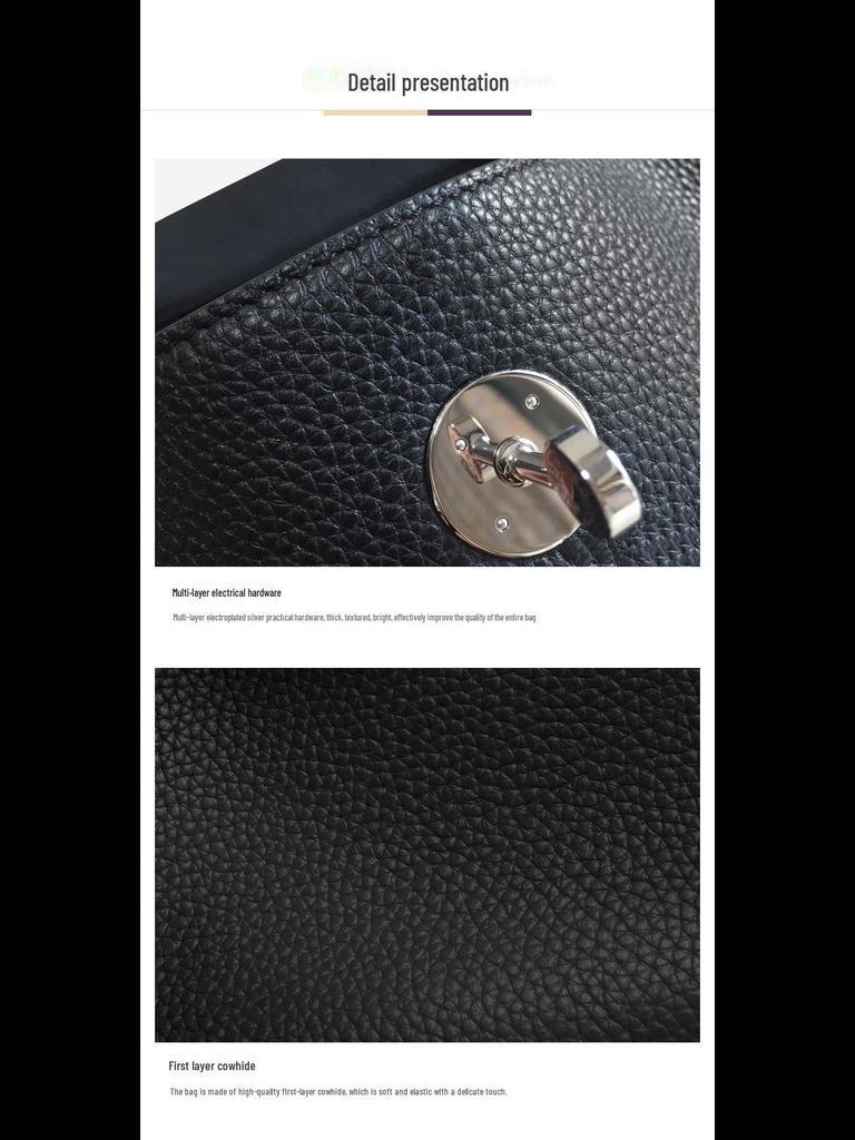 Сумка Lindy с серебряной пряжкой: Натуральная кожа с рисунком личи - женская сумка-доктор через плечо и через плечо