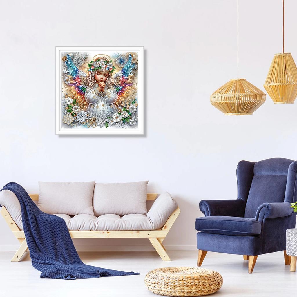 5D креативная молитва ангела своими руками украшение дома из бриллиантов особой формы картина, наклеенная вручную алмазная картина