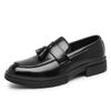 British Style Low Heeled Fringed Leather Shoes Men Casual Designer Business Loafers Antiskid Soft Bottom Mocasines Walking Shoes