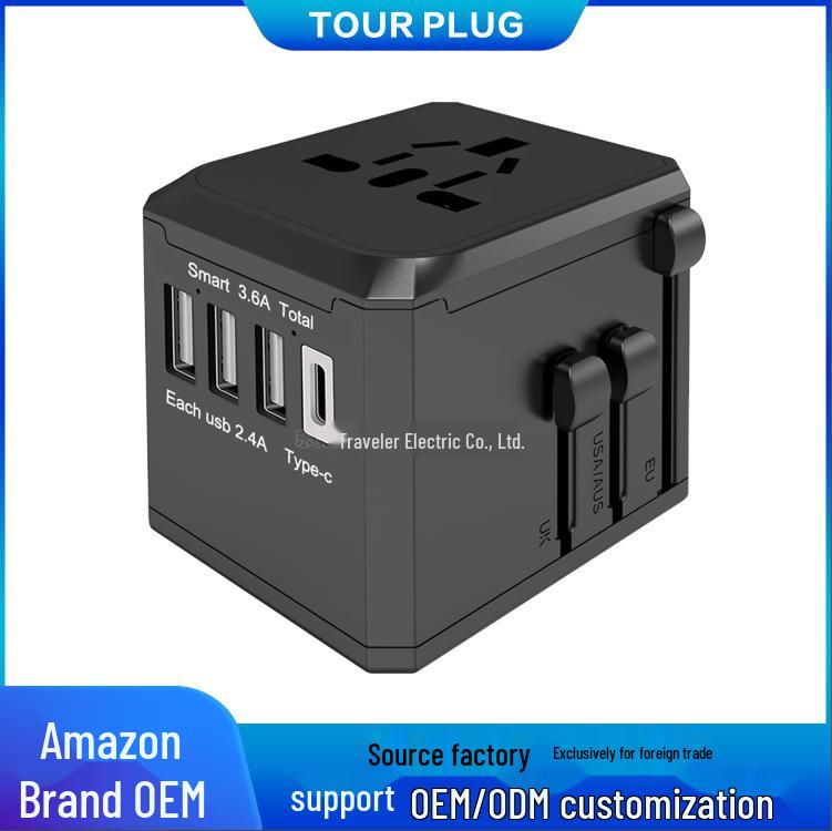 Универсальный дорожный адаптер для Кореи, Японии, Таиланда, Европы и США