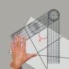 1 шт. Мульти-линейка гониометр угол медицинская спинальная линейка 360 градусов измерительный инструмент