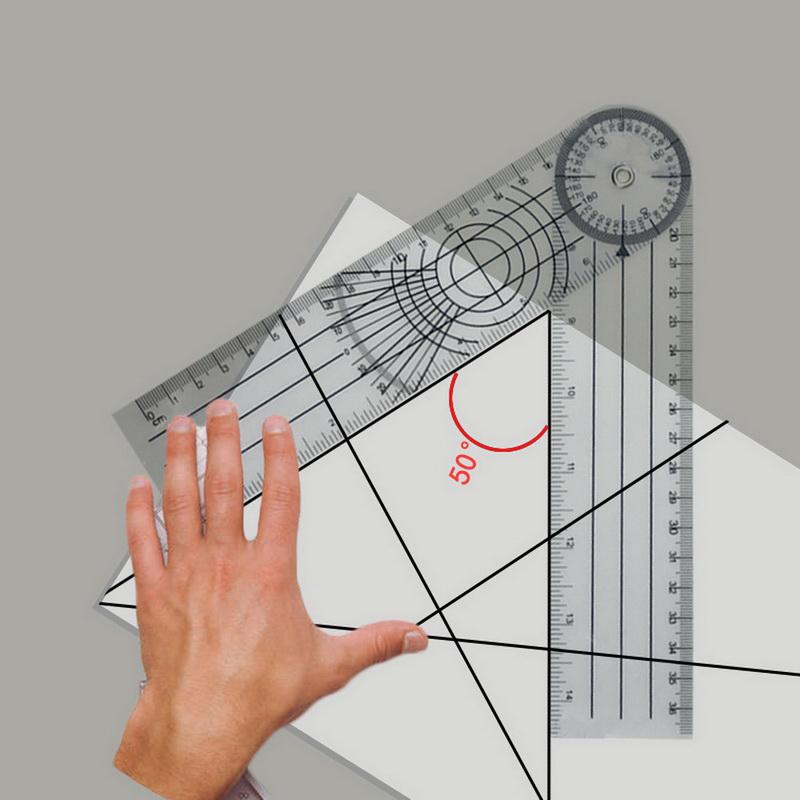 1 шт. Мульти-линейка гониометр угол медицинская спинальная линейка 360 градусов измерительный инструмент