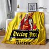 Пледы с логотипом Hertog Jan Теплый фланелевый плед Мягкий комфортный плед Домашние и дорожные пледы Постельные принадлежности Подарок на день рождения