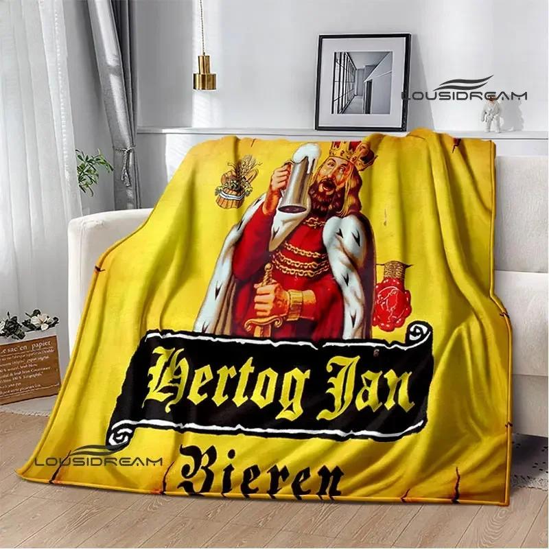 Пледы с логотипом Hertog Jan Теплый фланелевый плед Мягкий комфортный плед Домашние и дорожные пледы Постельные принадлежности Подарок на день рождения