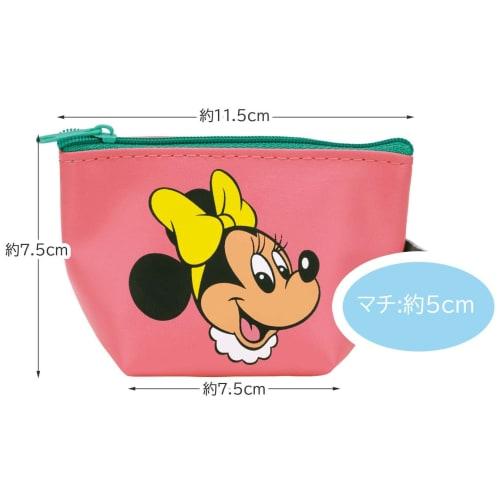 Skater Triangular Mini Pouch Accessory Case Gusset Disney Retro Minnie Mouse ZTP1-A