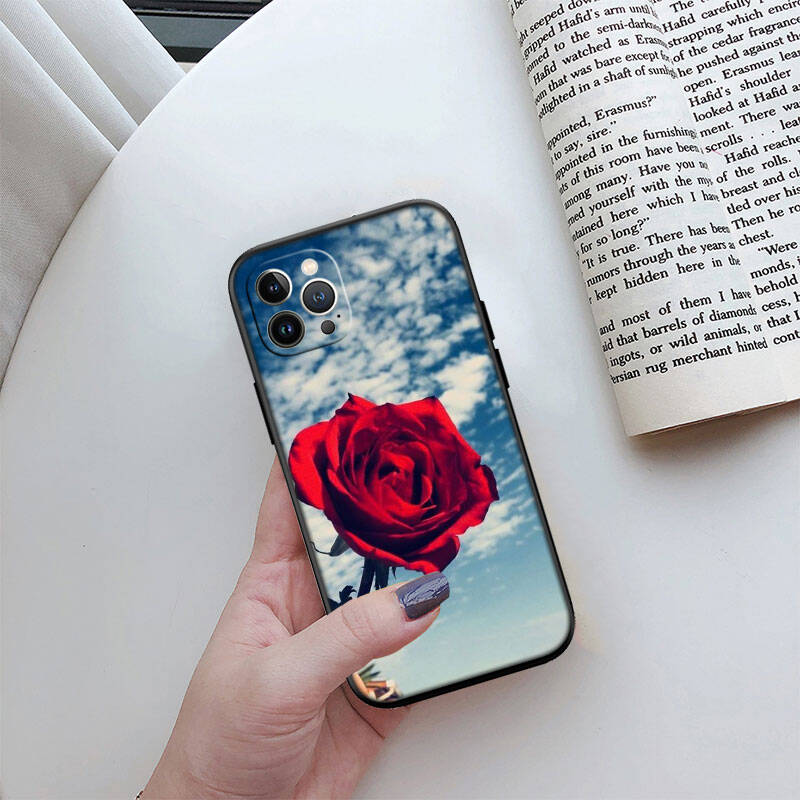 MH131 Чехол-накладка с цветами роз для iPhone 7 8 11 12 13 14 15 16 17 16E XS Pro Max XR X SE Air